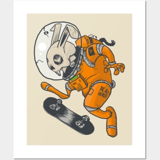 BE A HERO! Space rabbit edition Posters and Art